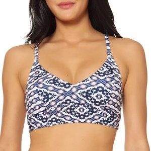 Jessica Simpson Cropped Bikini Top Strappy-Back M